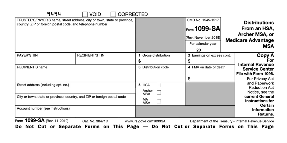 1099-sa tax form